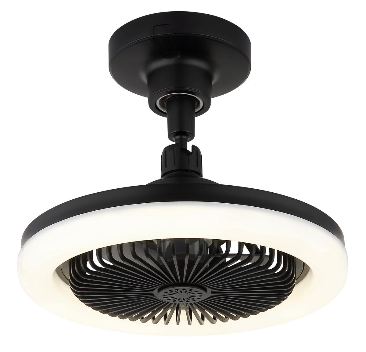 STROPNÍ VENTILÁTOR, 25,8/21,7 cm  - šedá/bílá, Design, plast (25,8/21,7cm) - Globo