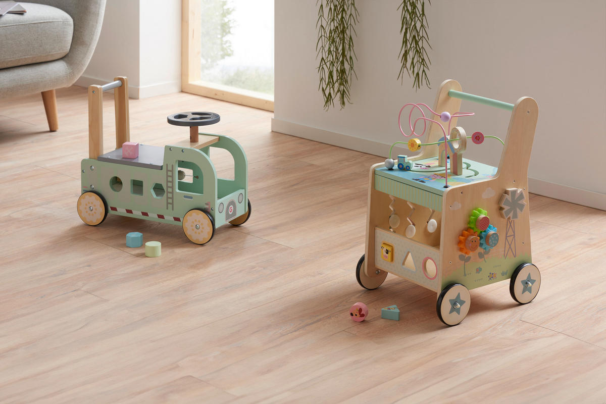 LAUFLERNWAGEN - Multicolor, Trend, Holz/Metall (31/35/50cm) - My Baby Lou