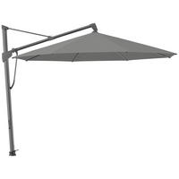 AMPELSCHIRM 350x350 cm Grau  - Anthrazit/Grau, KONVENTIONELL, Textil/Metall (350/350cm) - Glatz