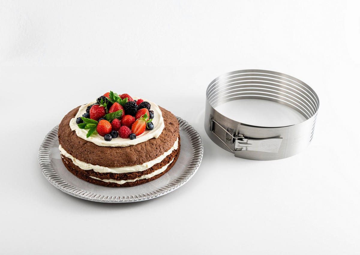 TORTENTEILER - Silberfarben, Basics, Metall (26-28cm) - Dr.Oetker