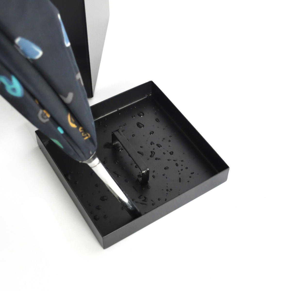 SCHIRMSTÄNDER Metall Schwarz  - Schwarz, MODERN, Metall (15/43/15cm) - MID.YOU