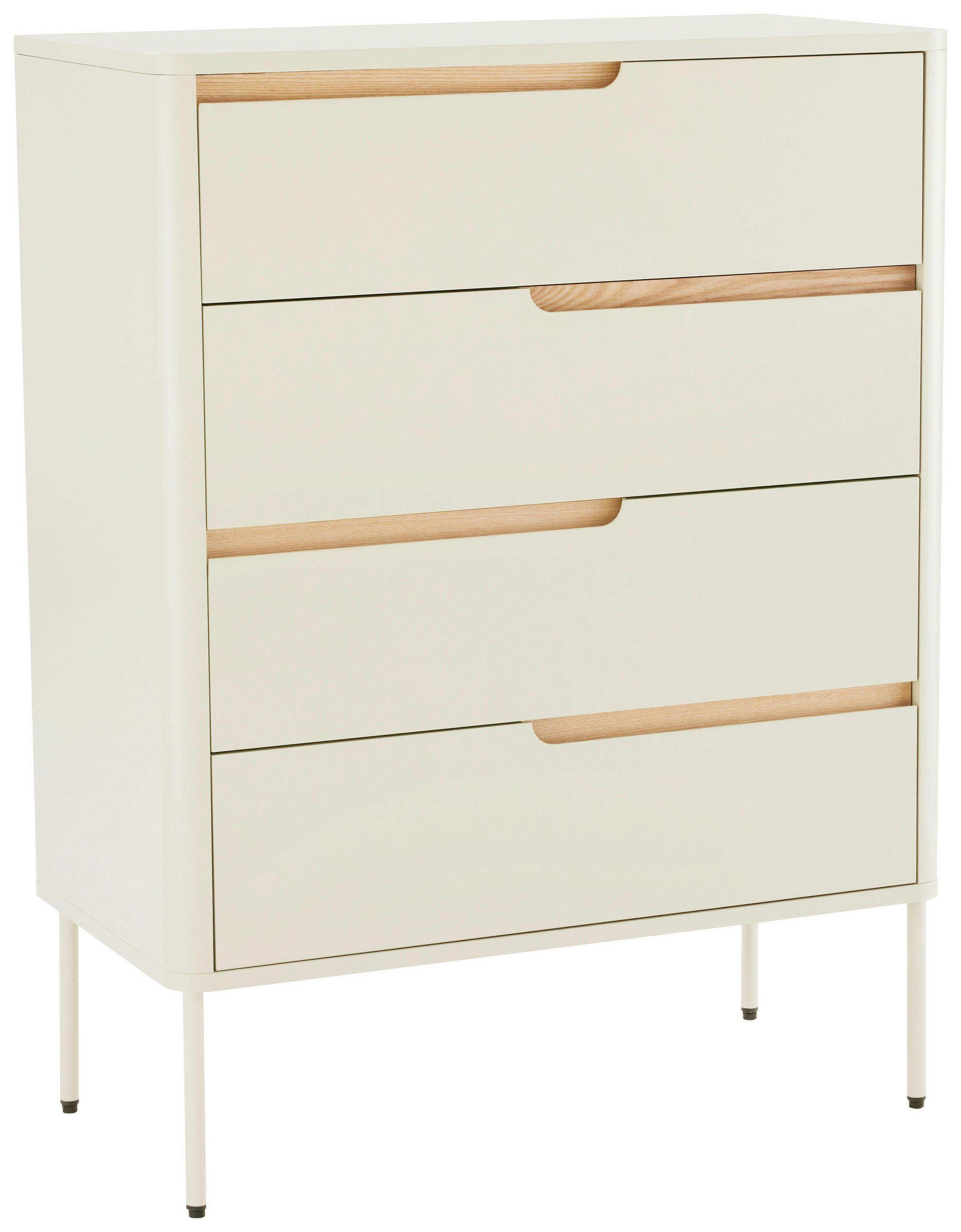 Carryhome Kommode Grauweiß 80x105x40 cm