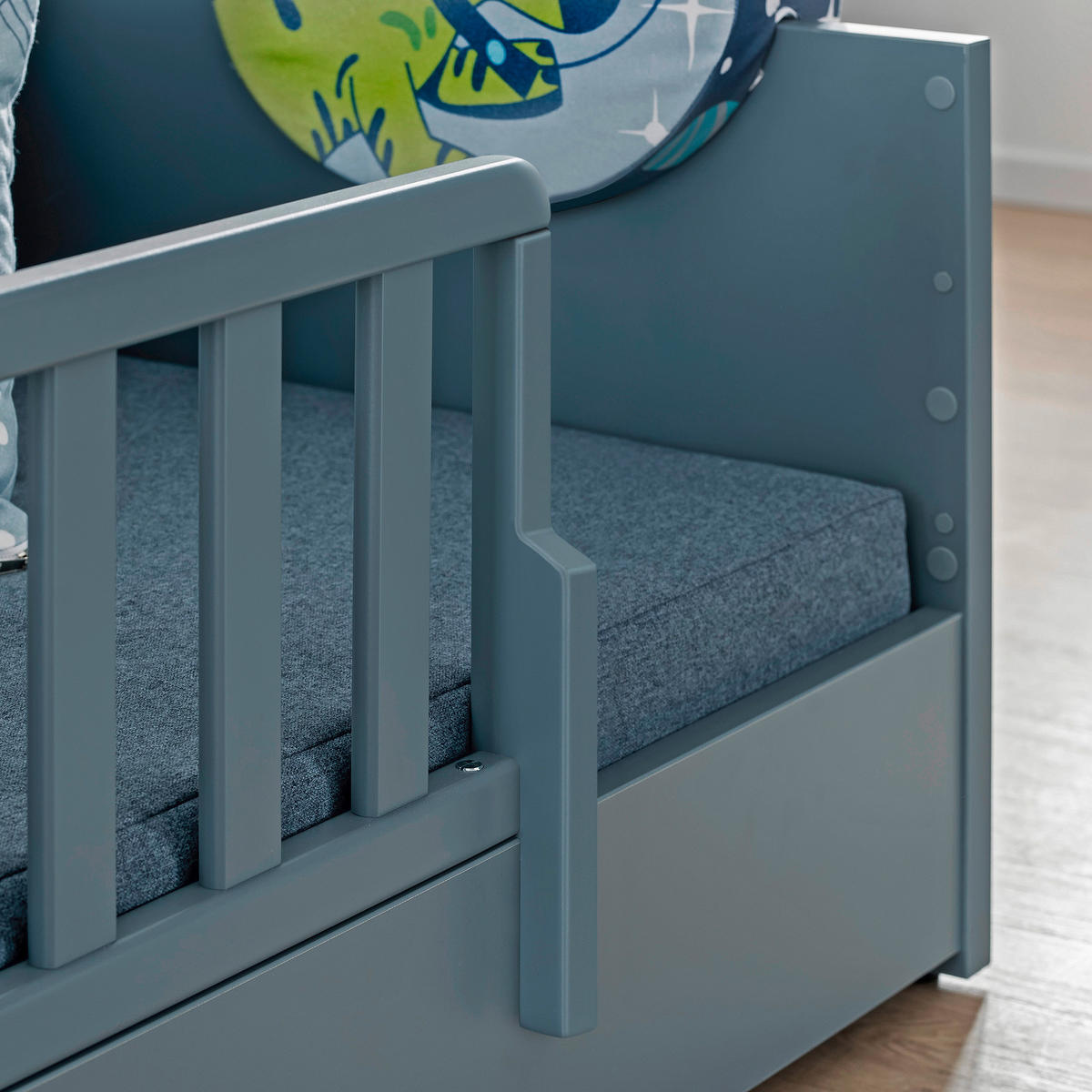 BODENBETT Little Flo Blau  - Blau/Schwarz, Basics (120/200cm) - Paidi