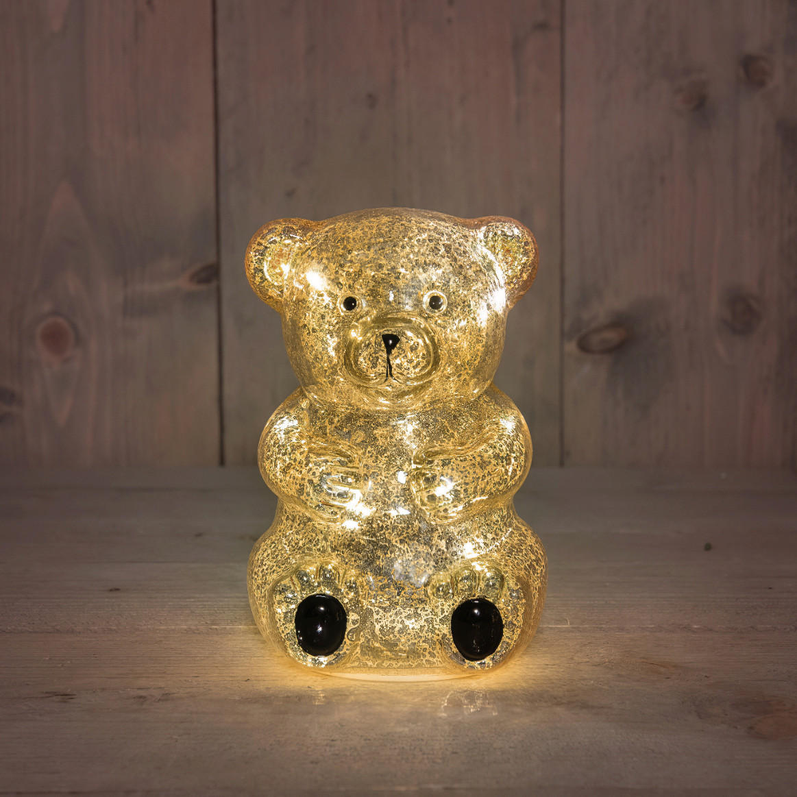LED-DEKOLEUCHTE 10,5/11/16 cm  - Goldfarben, Basics, Glas (10,5/11/16cm)