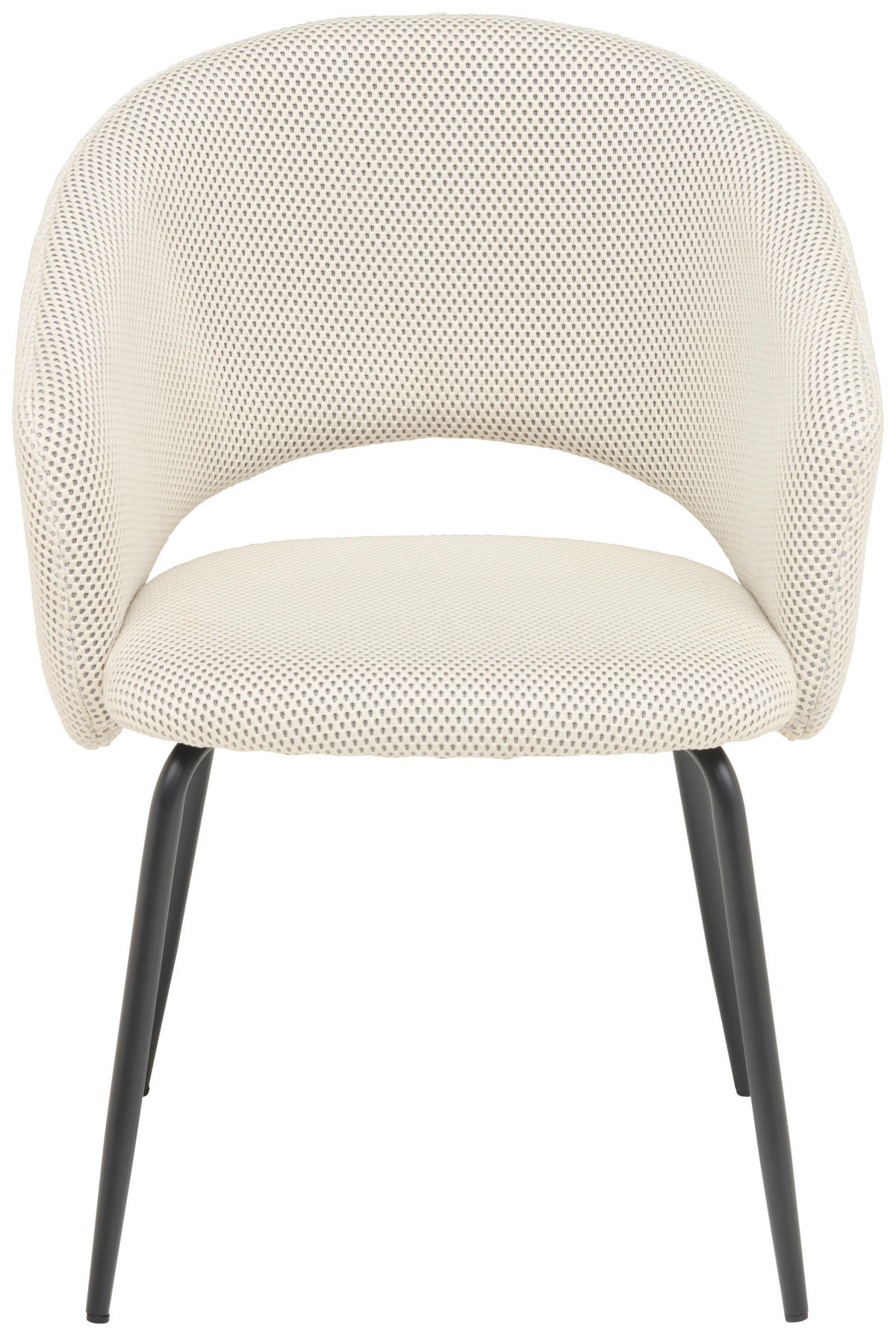 ŽIDLE S PODRUČKAMI, železo, síťovina, krémová - černá/krémová, Moderní, kov/textil (58/80/60cm) - MID.YOU