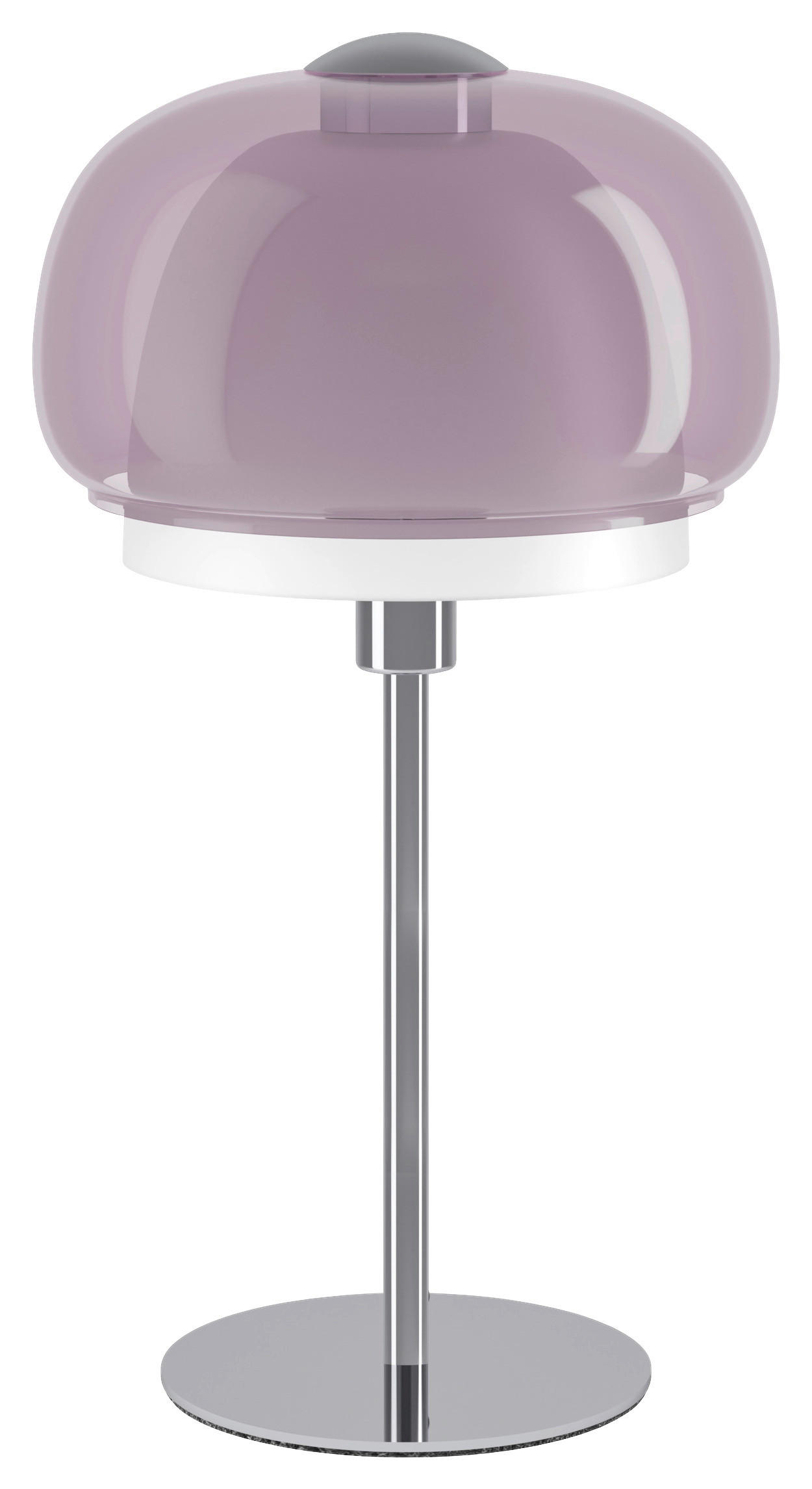 TISCHLEUCHTE Belomontejo 22/40 cm  - Rosa/Weiß, Design, Glas/Metall (22/40cm) - Eglo