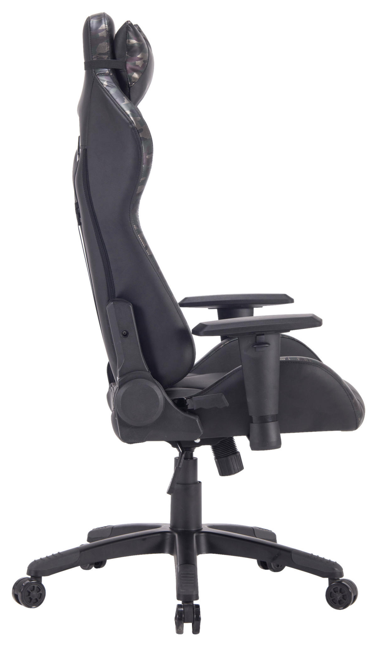 GAMINGSTUHL Grün, Schwarz Metall, Kunststoff, Textil   - Schwarz/Grün, MODERN, Kunststoff/Textil (68/124-134/60cm) - MID.YOU