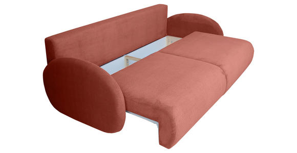 SCHLAFSOFA  mit Liegefunktion, Schlafen auf Sitzhöhe, Rücken echt Chenille Altrosa  - Schwarz/Altrosa, KONVENTIONELL, Kunststoff/Textil (222/90/100cm) - Carryhome