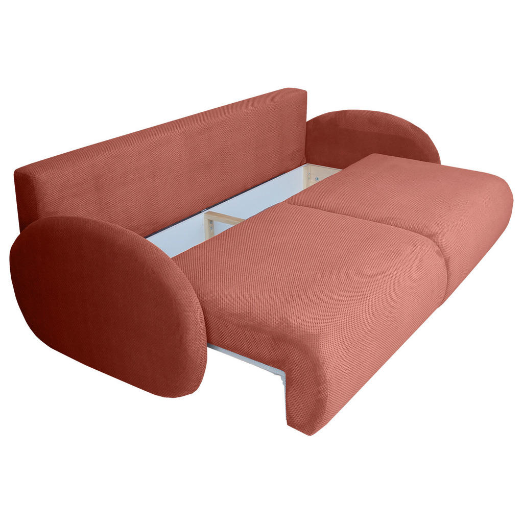 Thumbnail - Carryhome Schlafsofa, Altrosa, Textil, 2-Sitzer, Füllung: Silikon,Silikon, 222x90x100 cm, Liegefunktion, Schlafen auf Si...