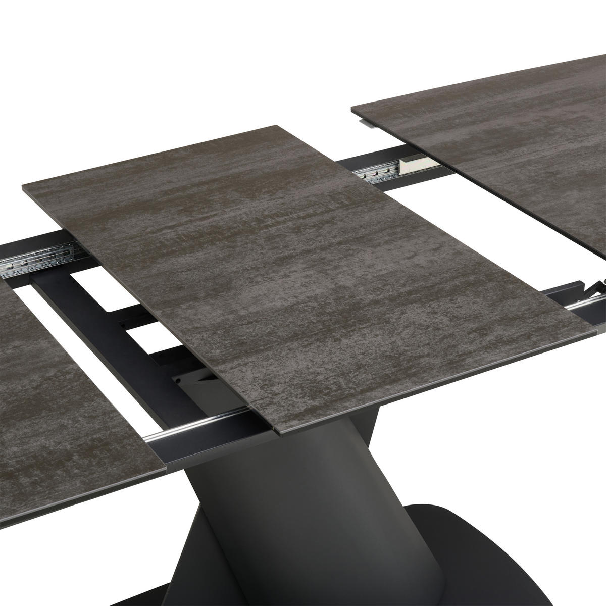 ESSTISCH in Metall, Glas, Keramik  - Anthrazit/Schwarz, LIFESTYLE, Glas/Keramik (180-230/76/95cm) - Livetastic