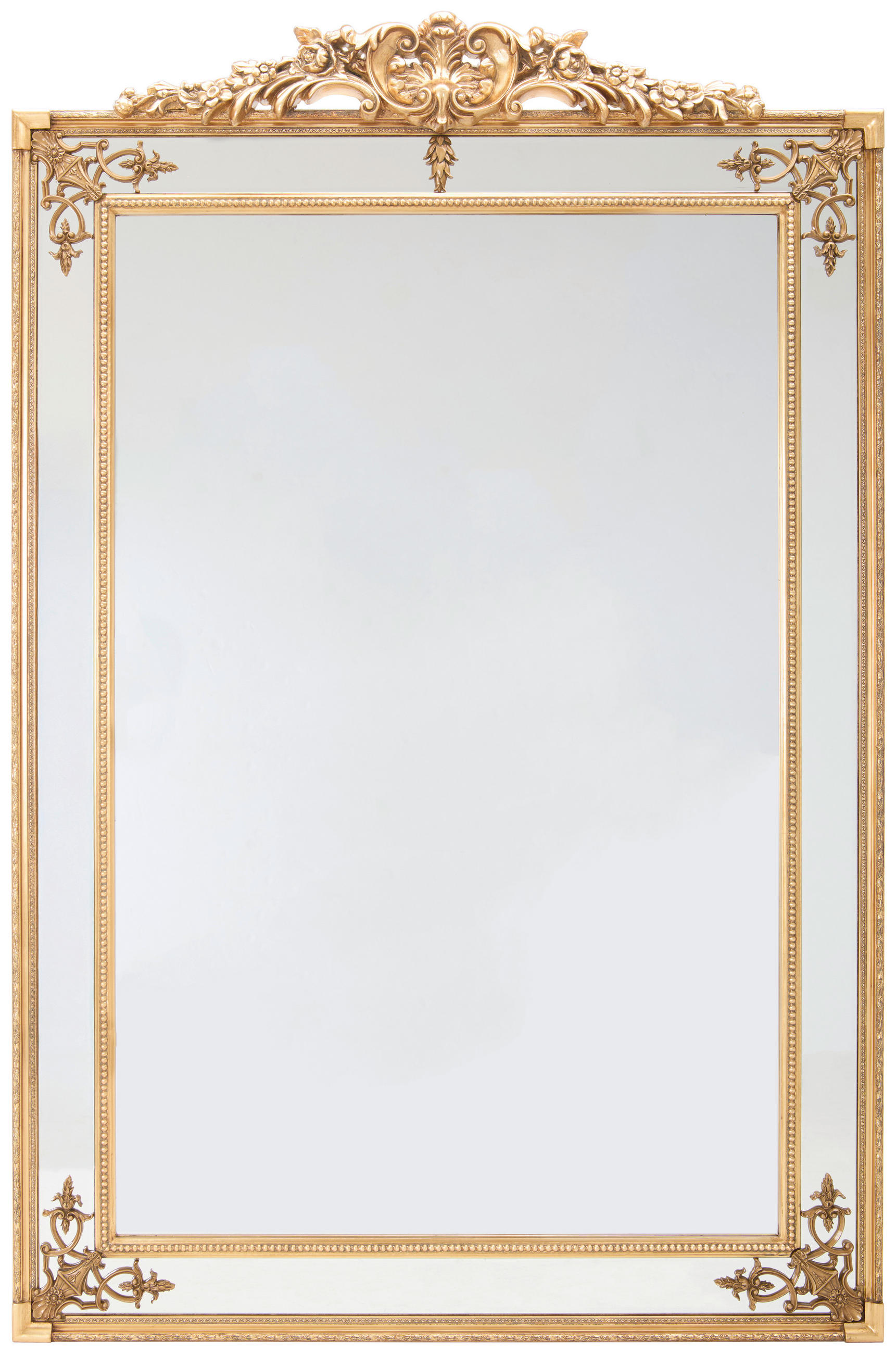 WANDSPIEGEL 154/236/9 cm    in  - Goldfarben, Design, Glas/Holz (154/236/9cm) - Novel