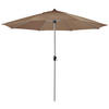 SONNENSCHIRM 380 cm Greige  - Greige/Silberfarben, Basics, Textil/Metall (380/380cm) - Doppler