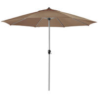 SONNENSCHIRM 380 cm Greige  - Greige/Silberfarben, Basics, Textil/Metall (380/380cm) - Doppler