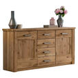 SIDEBOARD  in 165/87/44 cm  - Eichefarben/Bronzefarben, KONVENTIONELL, Holz/Holzwerkstoff (165/87/44cm) - Landscape