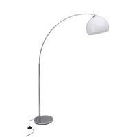 BOGENLEUCHTE - Chromfarben/Weiss, Konventionell, Kunststoff/Metall (166/30/122cm) - Brilliant