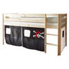 HOCHBETT 90/200 cm  - Schwarz/Weiß, Natur, Holz (90/200cm) - MID.YOU