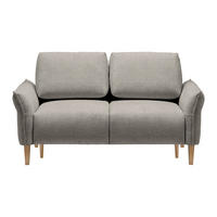 2-SITZER-SOFA in Webstoff Dunkelgrau  - Eichefarben/Dunkelgrau, Modern, Holz/Textil (150/85/92cm) - MID.YOU