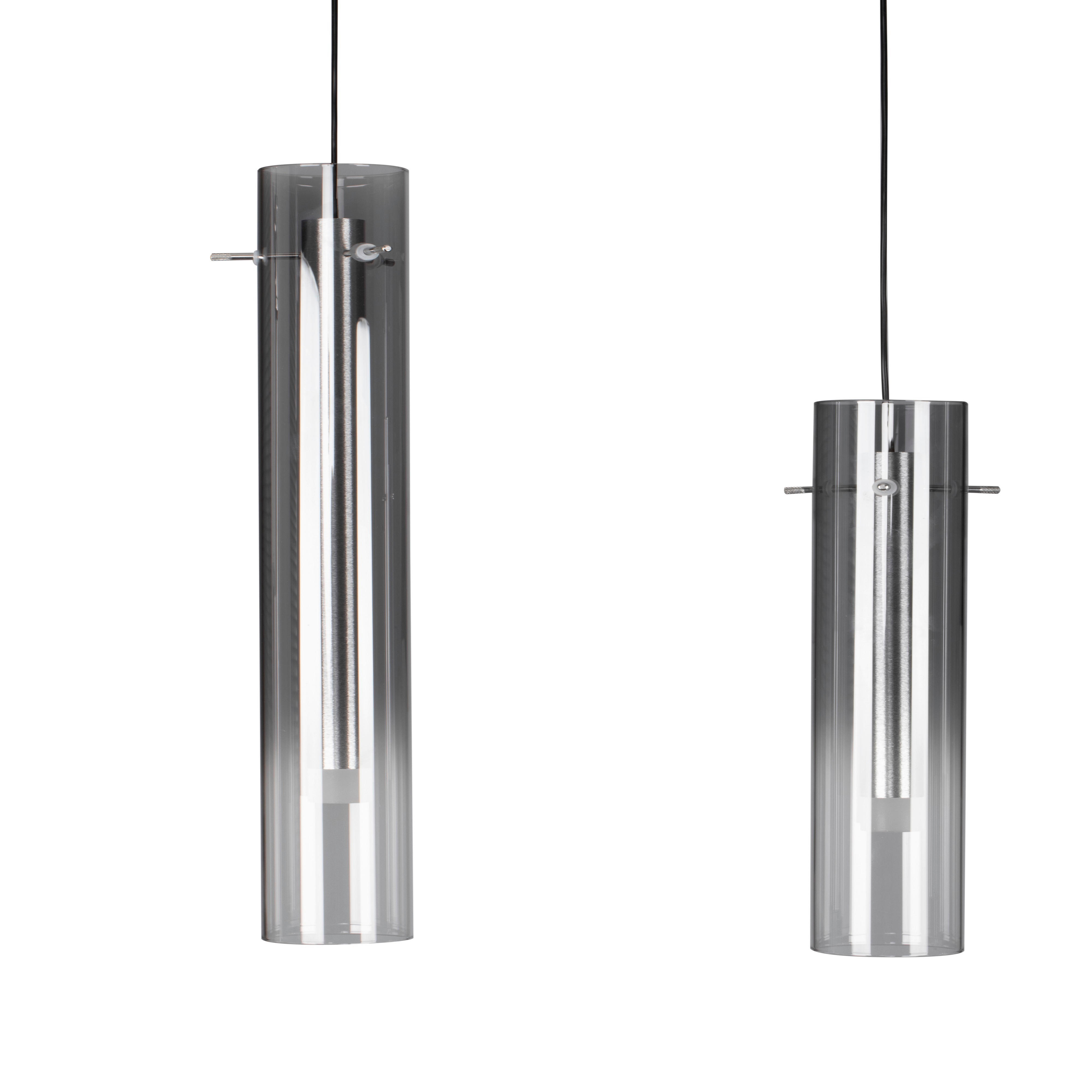 LED-HÄNGELEUCHTE 92/8,5/150 cm   - Schwarz, Design, Glas/Metall (92/8,5/150cm) - Ambiente