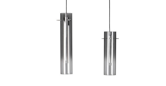 LED-HÄNGELEUCHTE 92/8,5/150 cm  - Schwarz, Design, Glas/Metall (92/8,5/150cm) - Ambiente