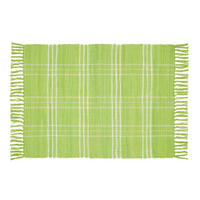 RUČNE TKANÝ KOBEREC, 60/90 cm, zelená - zelená, Basics, textil (60/90cm) - Boxxx