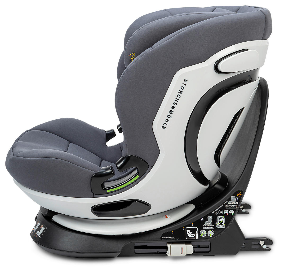 REBOARDER-KINDERSITZ Niki KId  - Grau, Basics, Kunststoff/Textil (45/59/53.5cm) - Storchenmühle