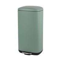 TRETEIMER 30 L  - Schwarz/Grün, Basics, Kunststoff/Metall (34,8/67,4/30,5cm) - Novel