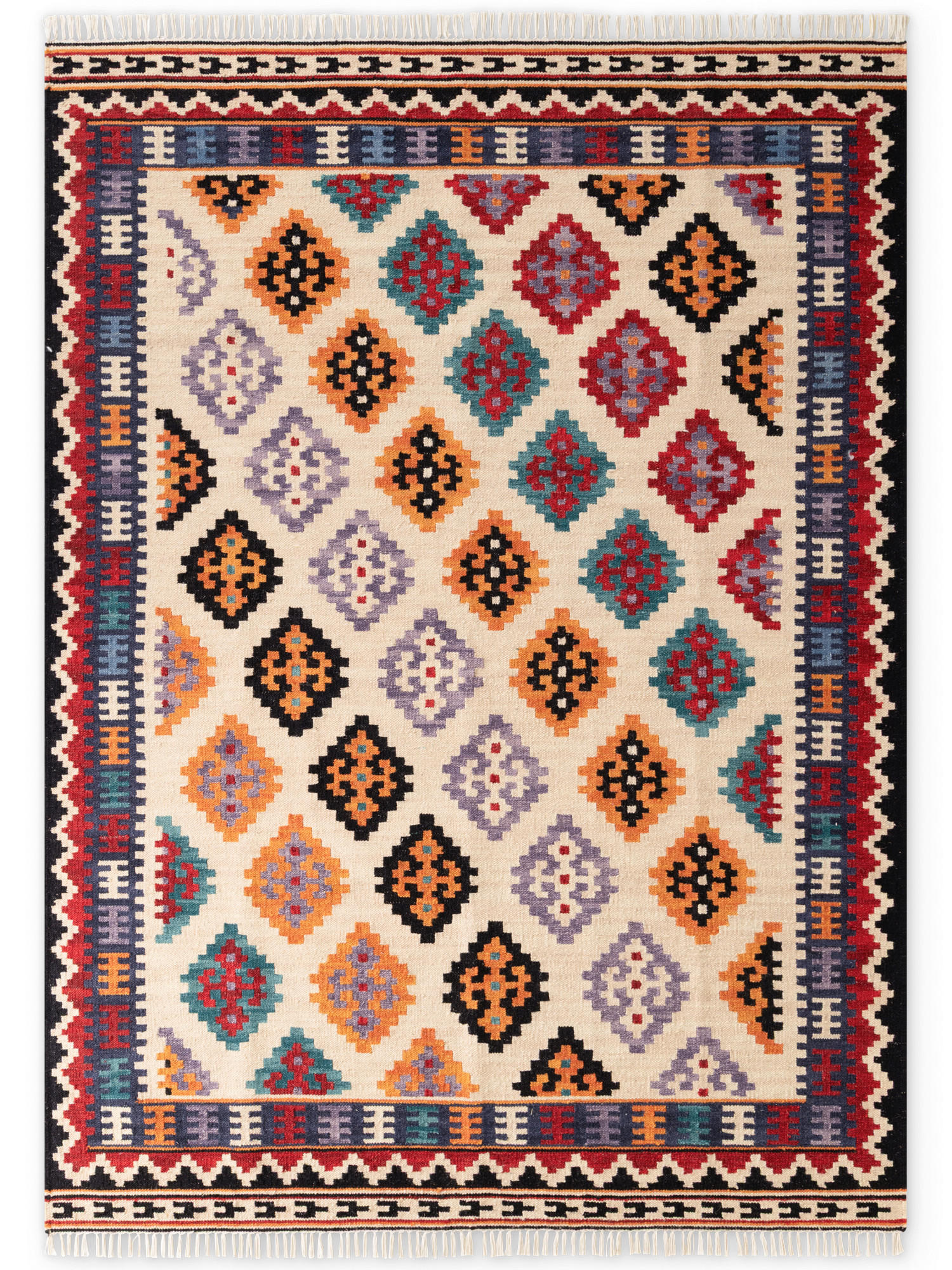 ORIENTTEPPICH 160/230 cm Kamal Creme, Multicolor  - Multicolor/Creme, Design, Textil (160/230cm)