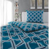 POVLEČENÍ, satén, modrá, tyrkysová, 140/200 cm - modrá/tyrkysová, textil (140/200cm) - Novel