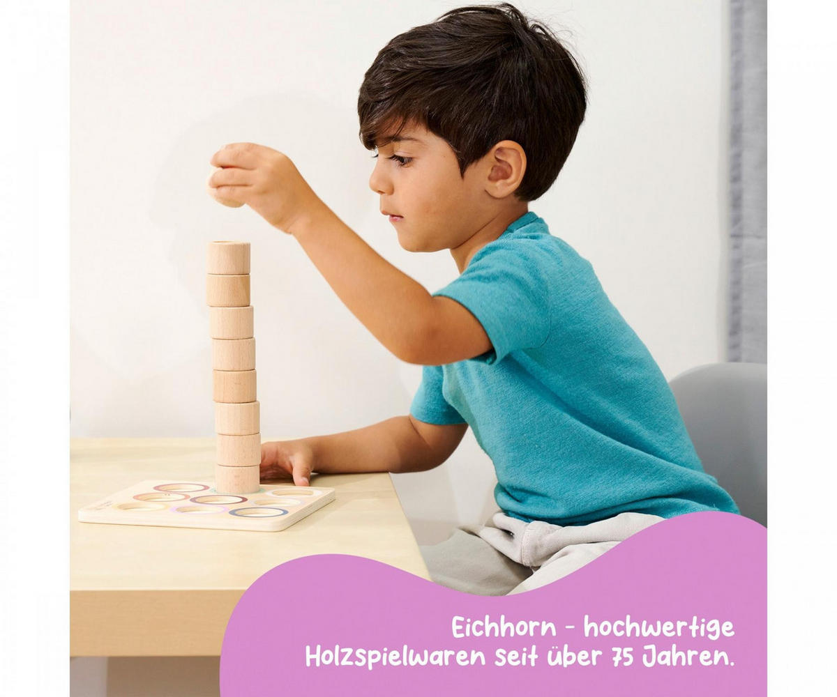 LERNSPIEL  - Multicolor, Basics, Holz (5/19,5/19,5cm) - Eichhorn