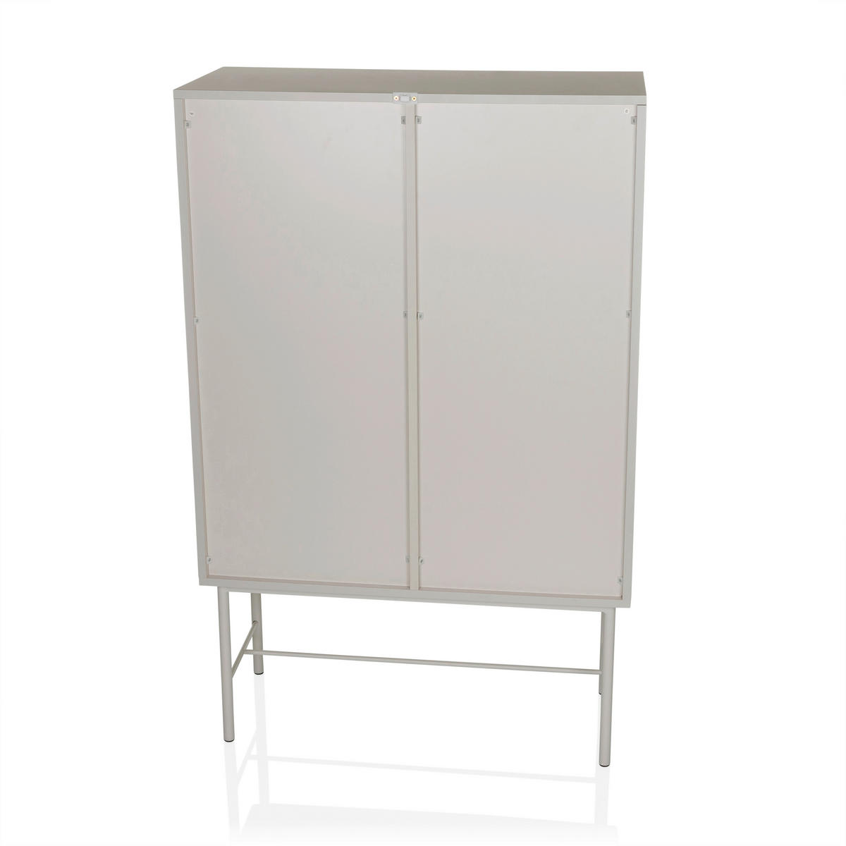 REGAL  82/130/35 cm Grau  - Grau, MODERN, Holzwerkstoff/Metall (82/130/35cm) - MID.YOU