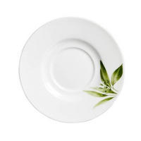 PODŠÁLEK NA ESPRESSO porcelán keramika  - bílá/zelená, Konvenční, keramika (12/12/1cm) - Ritzenhoff Breker