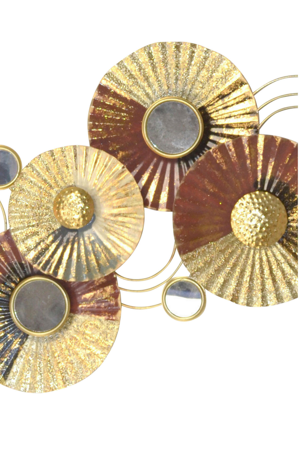 WANDDEKO Metall  - Goldfarben, Design, Metall (7/109/51cm) - MID.YOU