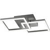 LED-DECKENLEUCHTE 45/45/10 cm   - Anthrazit, Design, Kunststoff/Metall (45/45/10cm) - Fabas Luce