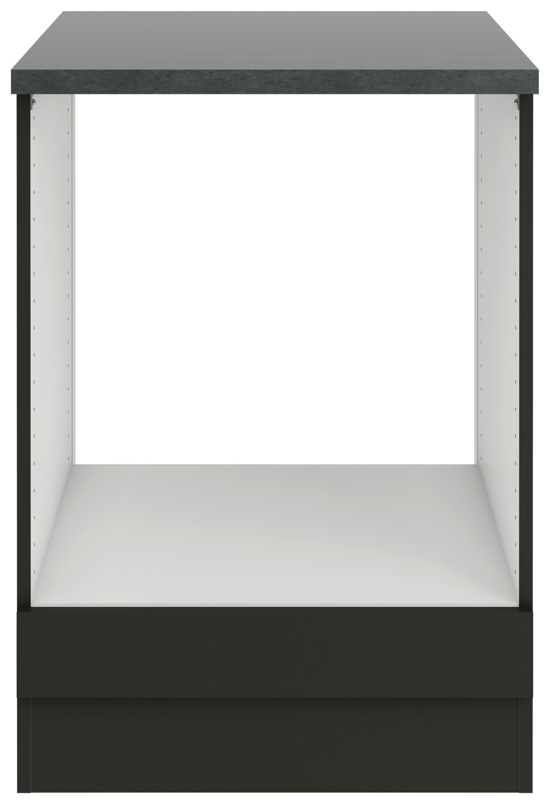 HERDUMBAUSCHRANK 60/84,8/60 cm  in Anthrazit  - Anthrazit, Basics, Holzwerkstoff (60/84,8/60cm) - Optifit