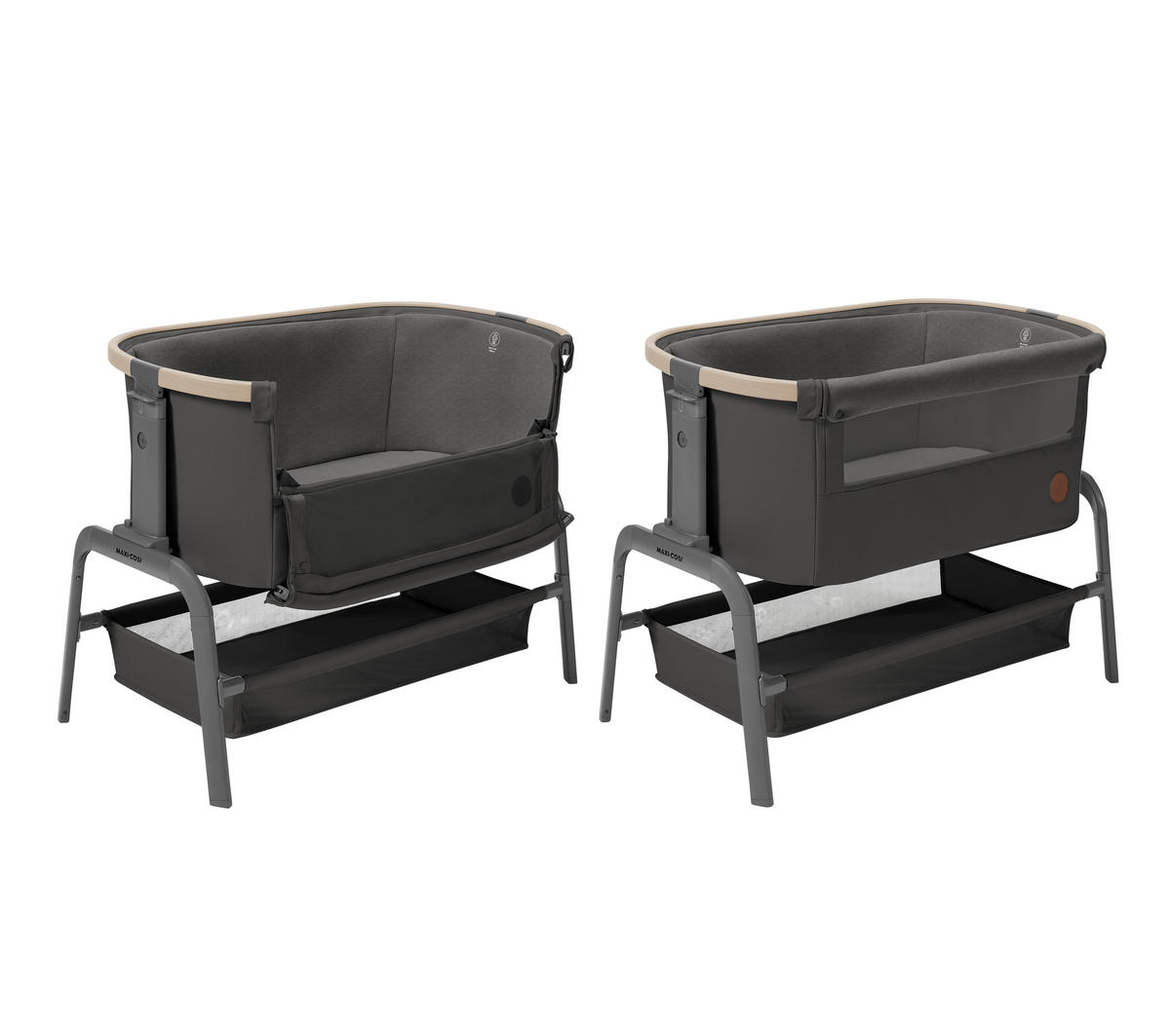 SIDOSÄNG Iora   - mörkgrå, Basics, metall/plast (93/74,5/55cm) - Maxi Cosi Pro