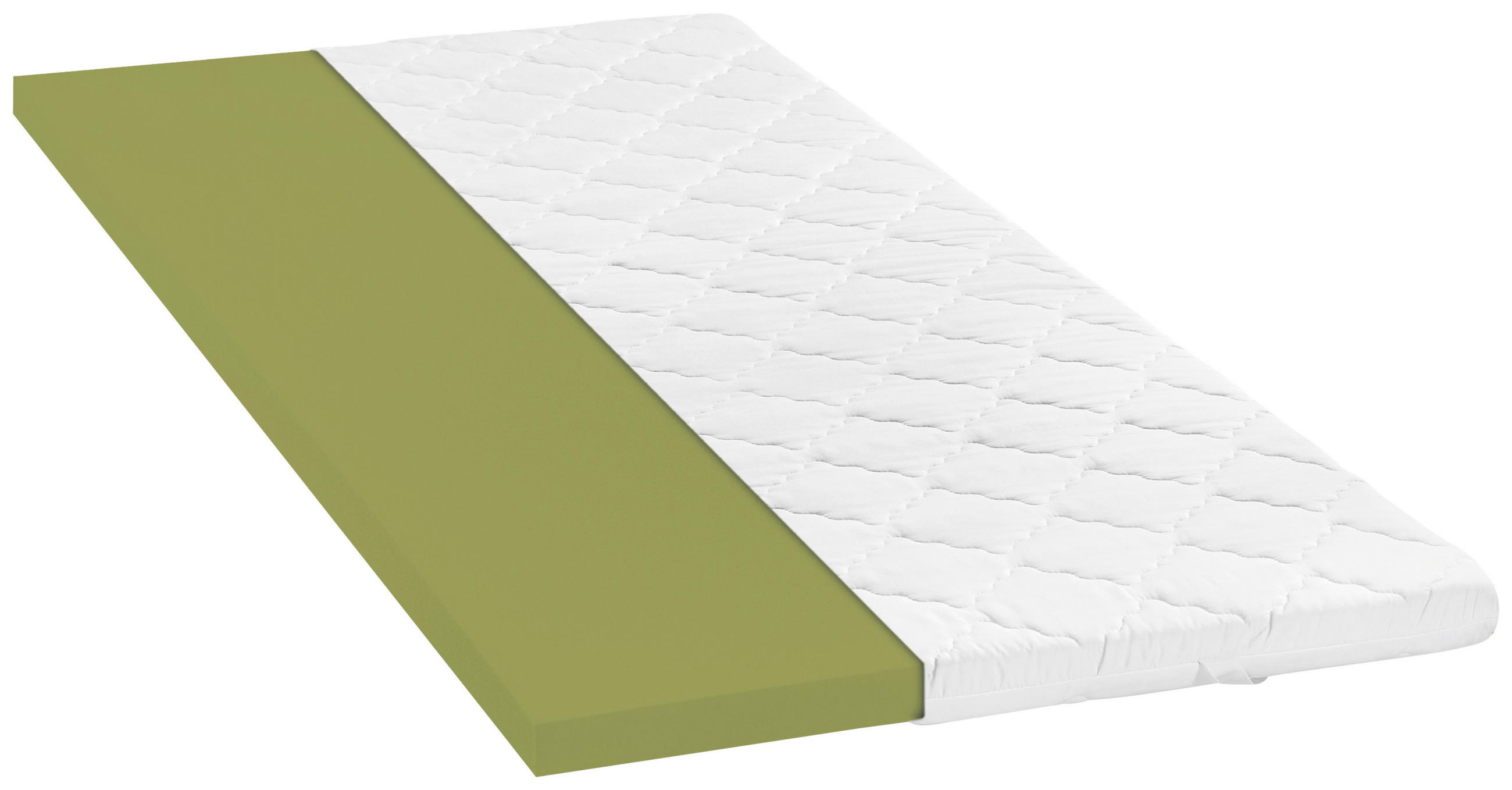 TOPPER 100/200 cm Höhe ca. 6 cm  - Weiß, Basics, Textil (100/200cm) - Xora