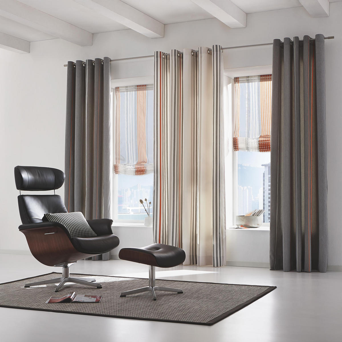 WÄRMESCHUTZVORHANG Verdunkelung  - Beige, Basics, Textil (140/245cm)