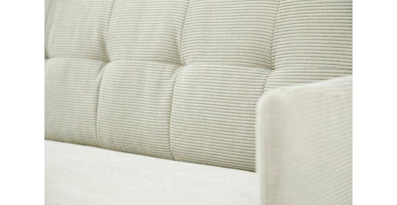 SITZBANK in Textil Weiß - Schwarz/Weiß, Design, Textil/Metall (206/85/69cm) - Johann Jakob