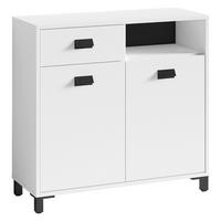 UNTERSCHRANK 80,5/77,5/31 cm   - Schwarz/Weiß, MODERN, Holzwerkstoff/Kunststoff (80,5/77,5/31cm) - MID.YOU