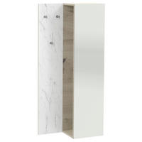 GARDEROBE 2-teilig  in 72/160/35,7 cm  - Eichefarben/Weiß, Natur, Glas/Holz (72/160/35,7cm) - Voglauer