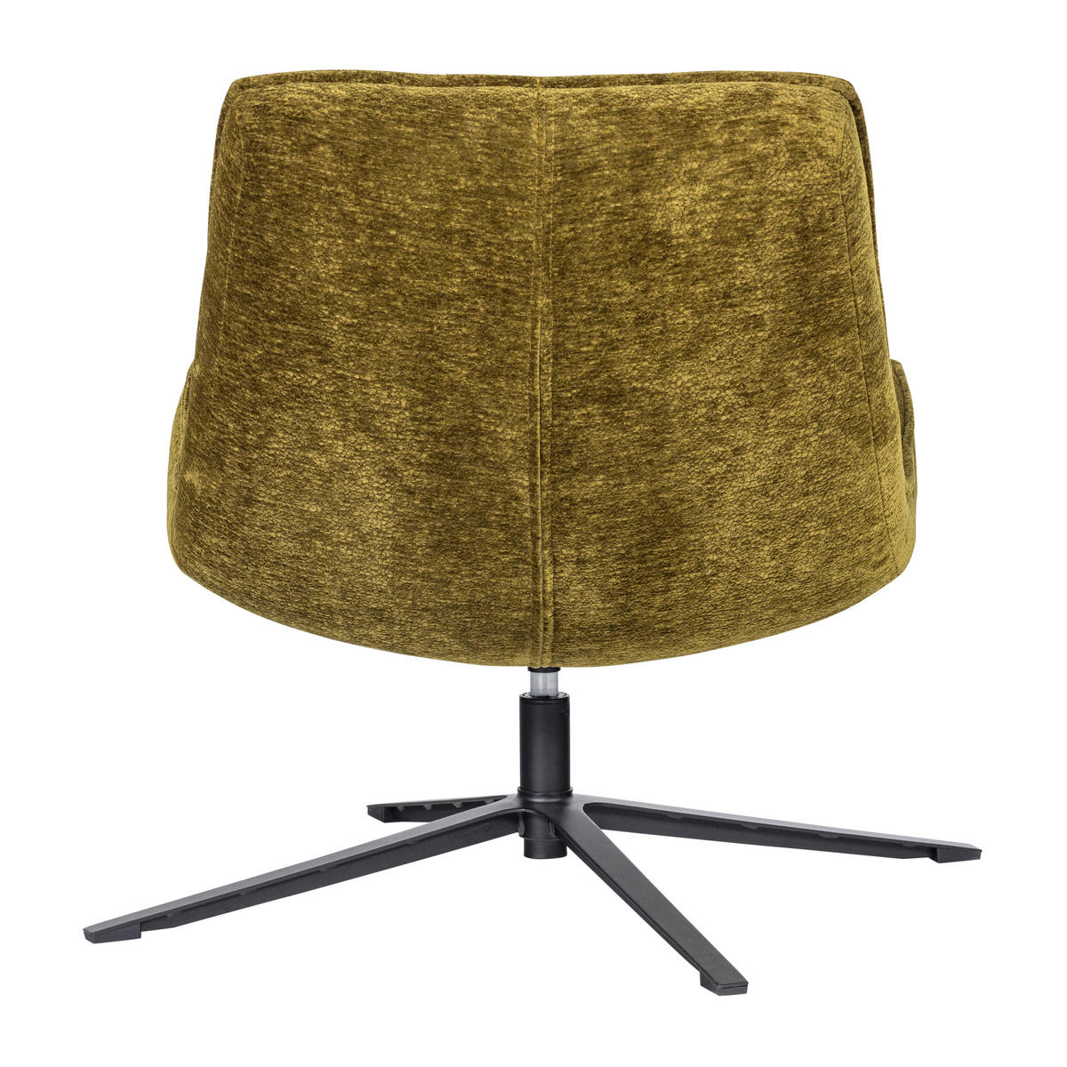 SESSEL in Chenille Grün  - Schwarz/Grün, MODERN, Textil/Metall (74/84/86cm) - Livetastic