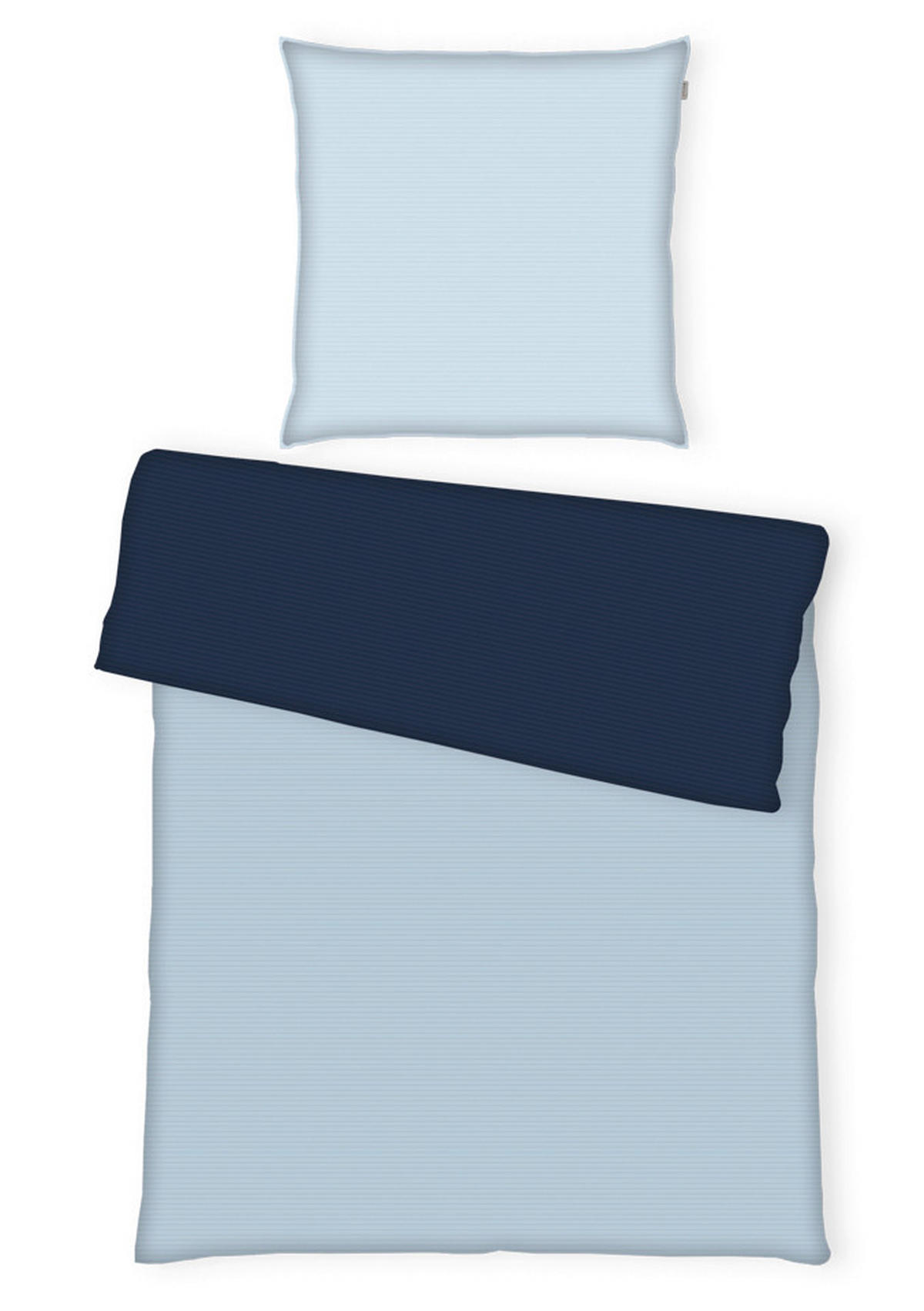 WENDEBETTWÄSCHE Satin 155/220 cm  - Dunkelblau, Basics, Textil (155/220cm) - Tom Tailor