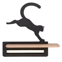 VÄGGLAMPA FÖR BARN Cat 27/12/29 cm   - svart, Basics, metall/trämaterial (27/12/29cm)