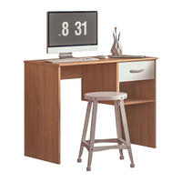 PISAĆI STOL  bijela, hrast Sonoma  drvni materijal  - bijela/hrast Sonoma, Moderno, drvni materijal (96/75/50cm) - Carryhome