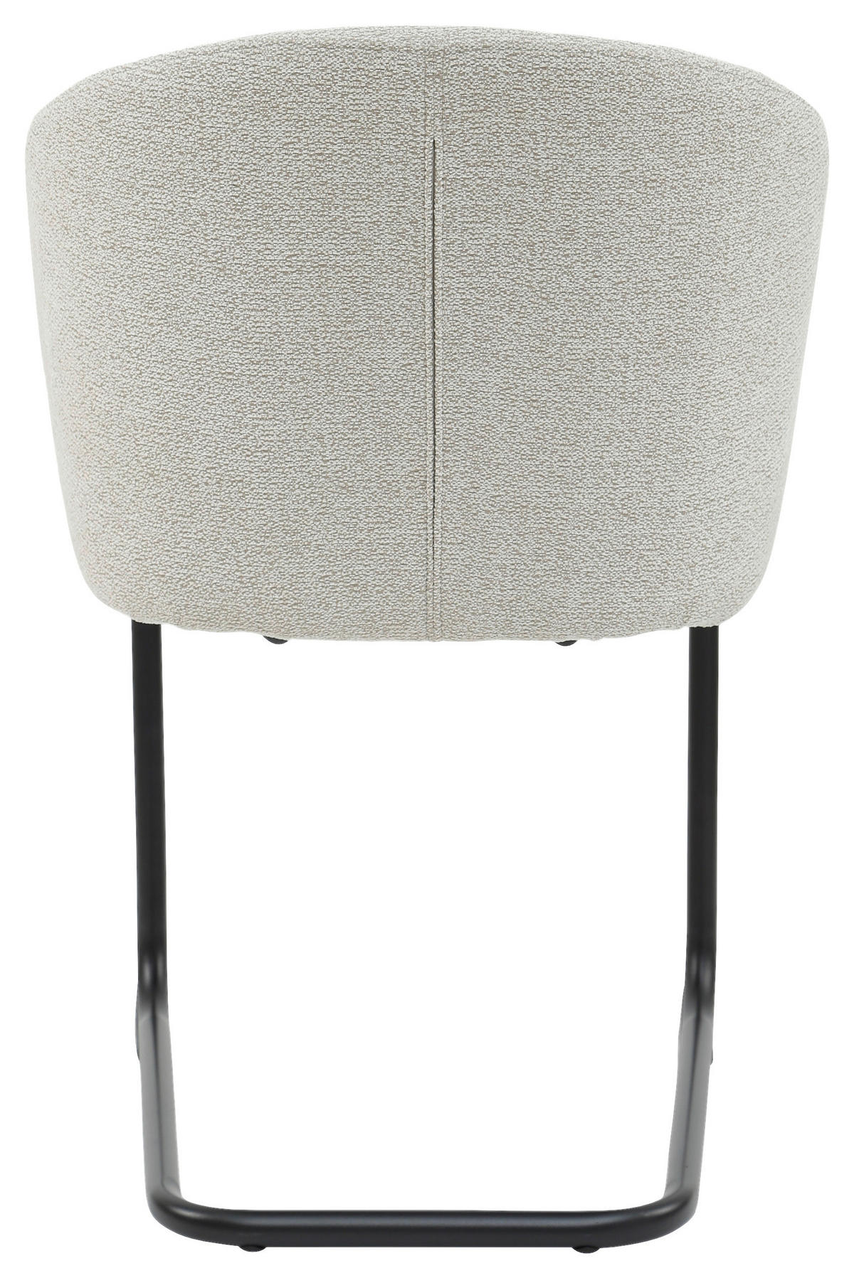 STUHL - Hellgrau/Schwarz, Design, Textil/Metall (57/86/57,5cm) - Stylife