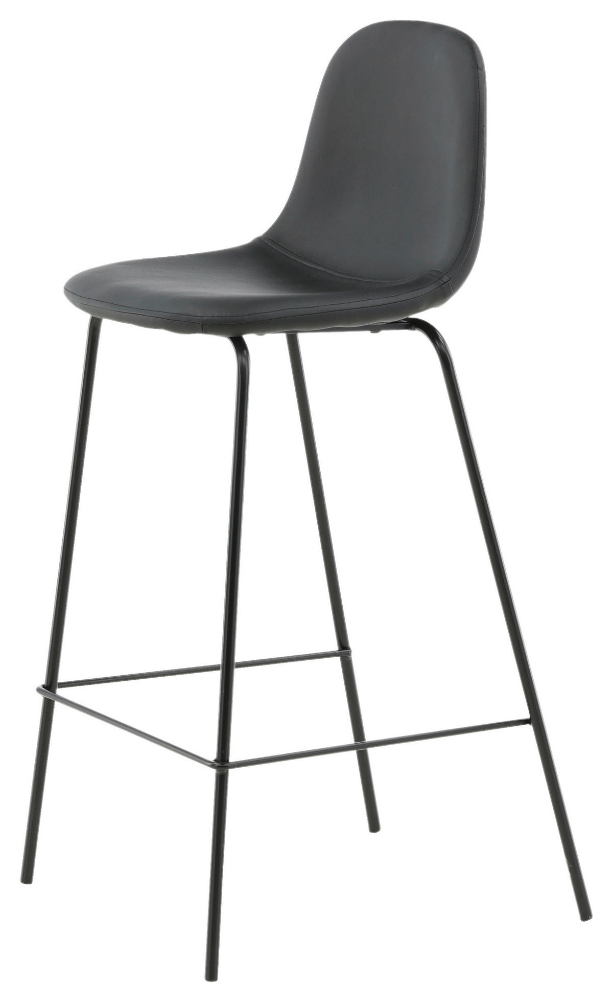 BARPALL SET i svart  - svart, Design, metall/textil (41,5/105/43cm) - Livetastic