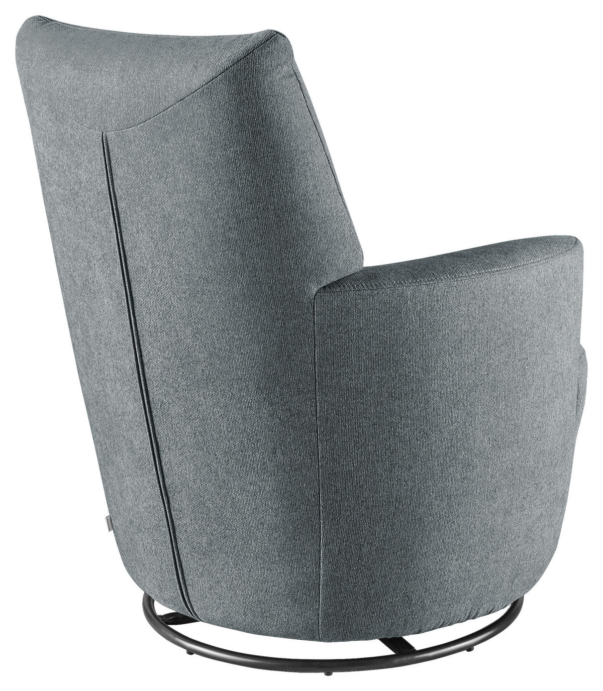 SESSEL Webstoff Blau    - Blau/Schwarz, Design, Textil/Metall (80/96/88cm) - SetOne by Musterring