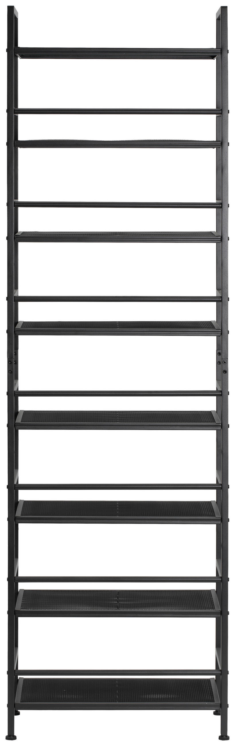 SCHUHREGAL 59/196/30 cm  - Weiss/Schwarz, Modern, Metall (59/196/30cm) - PBJ