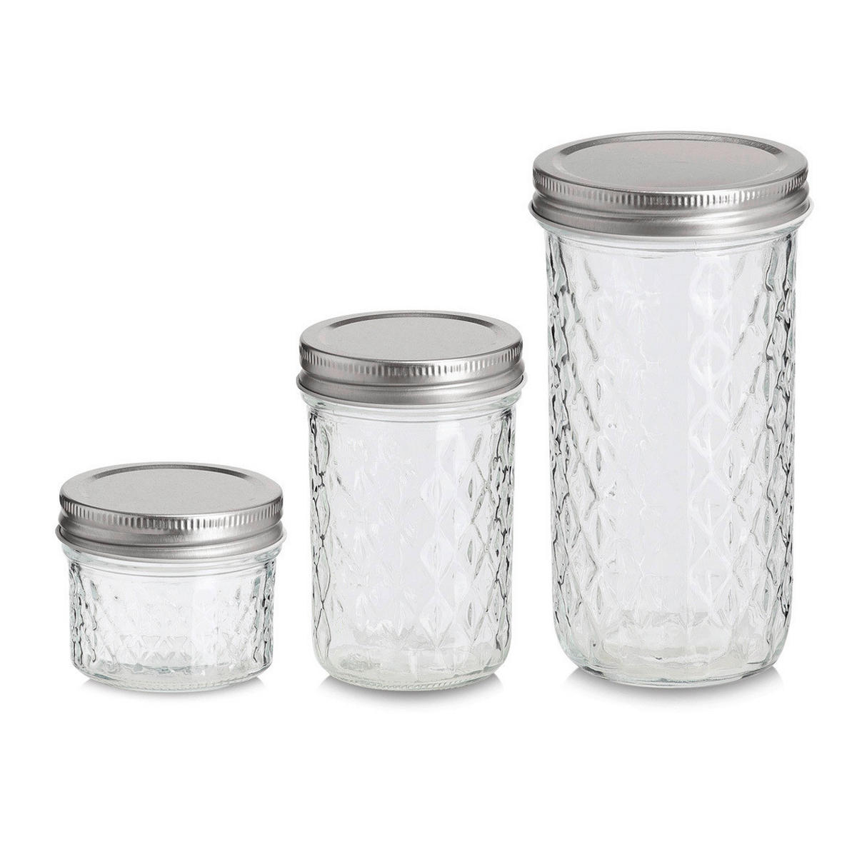 VORRATSGLAS  - Transparent, Design, Glas (7/7/6cm)