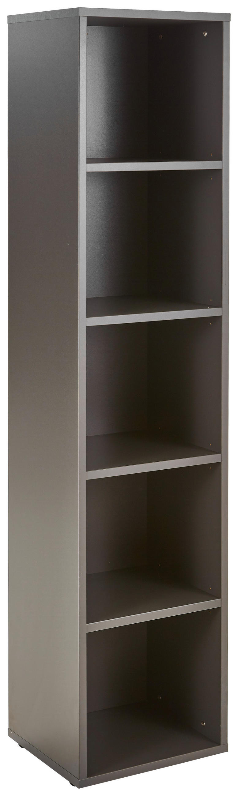 AKTENREGAL Graphitfarben - Schwarz/Graphitfarben, MODERN, Holzwerkstoff/Kunststoff (45/197/40cm) - Novel
